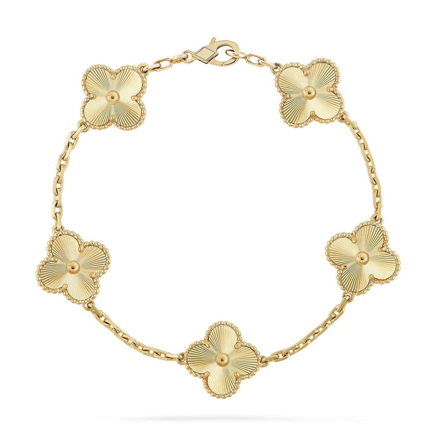 [Vicky]CLOVER 5 FLOWERS LASER BRACELET
