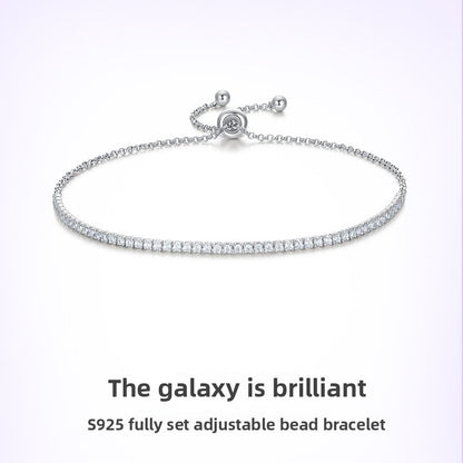 Fashionable Minimalist Sterling Silver Niche Design Bracelet
